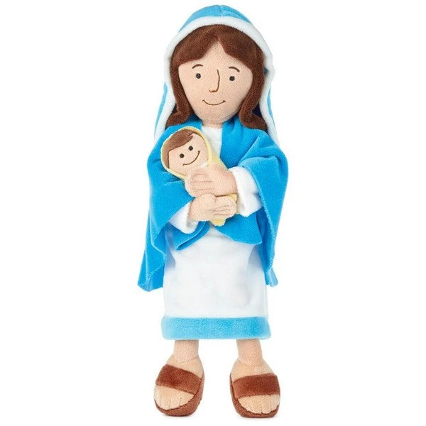 Hallmark Mother Mary Holding Baby Jesus Stuffed Doll 3 Hallmark Mother Mary Holding Baby Jesus Stuffed Doll