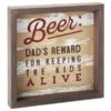 Beer Is Dad's Reward Framed Quote Sign, 7.75x7.75 1 Beer Is Dad's Reward Framed Quote Sign, 7.75x7.75 -Cheap Toy Store 0001RUS2441