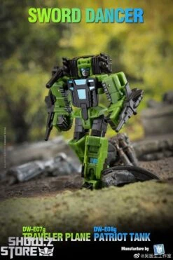 Dr.Wu Sword Dancer Slamdance DW-E07G Traveler Plane Raindance & DW-E08G Patriot Tank Grandslam Set Of 2 Green Version -Cheap Toy Store 39cd28e675