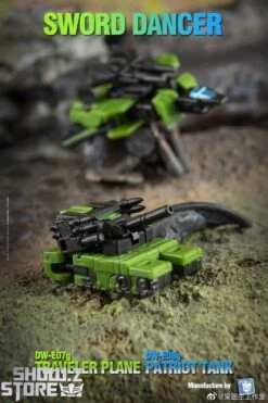 Dr.Wu Sword Dancer Slamdance DW-E07G Traveler Plane Raindance & DW-E08G Patriot Tank Grandslam Set Of 2 Green Version -Cheap Toy Store 3be4bbe96f