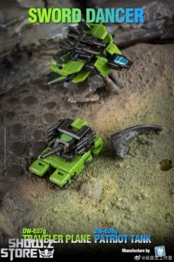 Dr.Wu Sword Dancer Slamdance DW-E07G Traveler Plane Raindance & DW-E08G Patriot Tank Grandslam Set Of 2 Green Version -Cheap Toy Store 44f33cad11