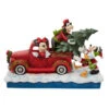 Disney Jim Shore Fab 4 Mickey And Friends Loading Christmas Tree Onto A Red Truck Figurine -Cheap Toy Store 6010868