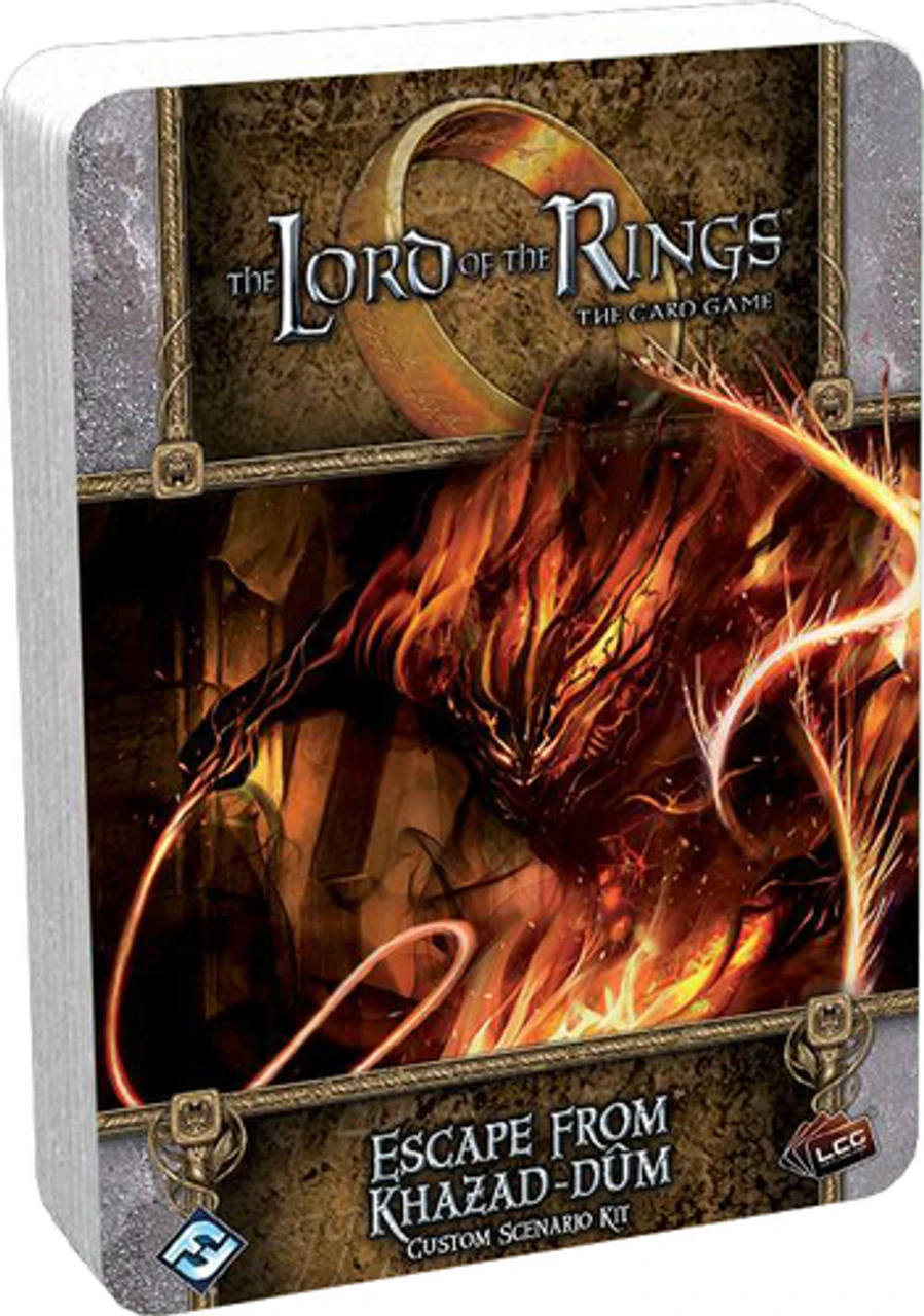 Fantasy Flight Games The Lord Of The Rings LCG: Escape From Khazad-Dum Custom Scenario Kit 3 Fantasy Flight Games The Lord Of The Rings LCG: Escape From Khazad-Dum Custom Scenario Kit