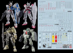 C86 TWFM HG Gundam Aerial / Mirasoul Flight Unit / Lfrith / Demi Trainer / Chuchu's Demi Trainer Decal Sheet