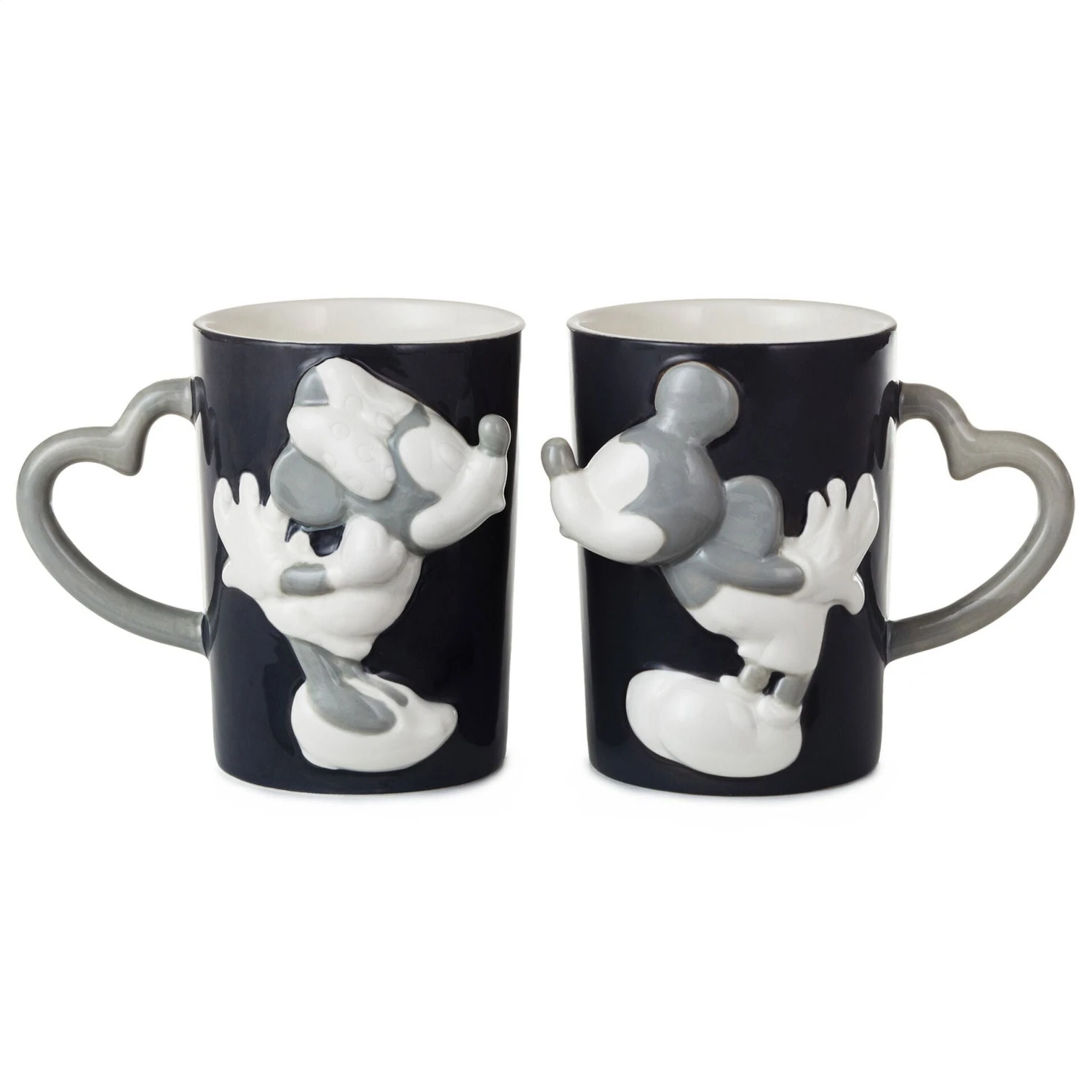 Hallmark Disney Mickey And Minnie Kissyface Mugs, Set Of 2 3 Hallmark Disney Mickey And Minnie Kissyface Mugs, Set Of 2